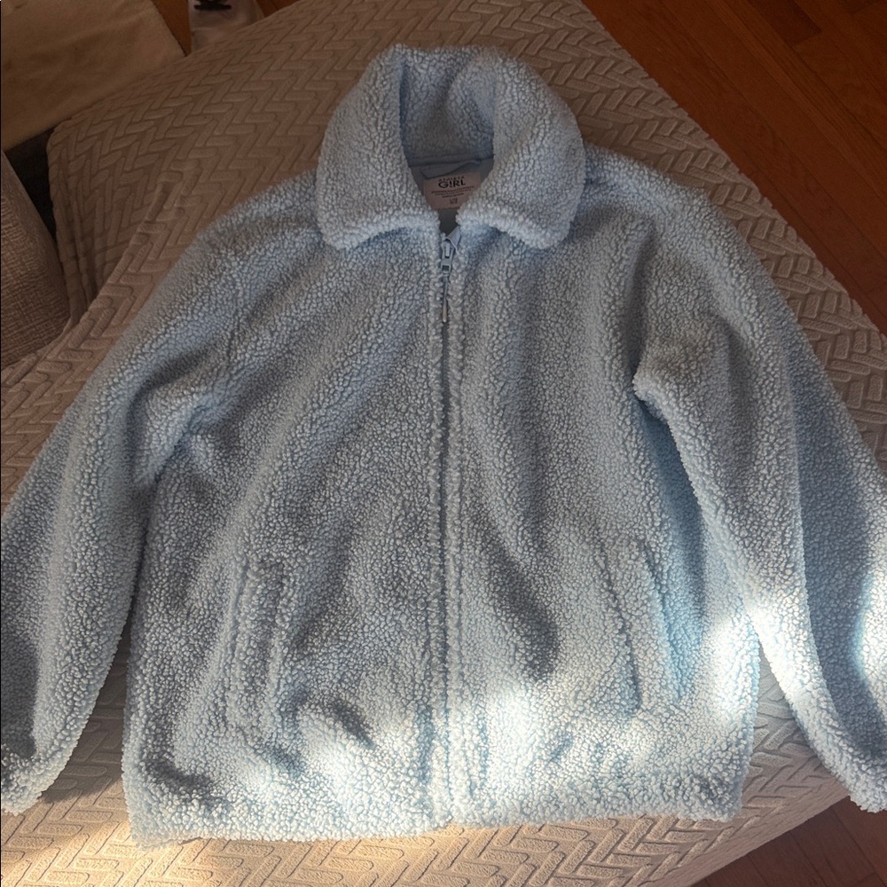 Athleta Light Blue Teddy Jacket